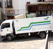 Colocación y retirada de cubos